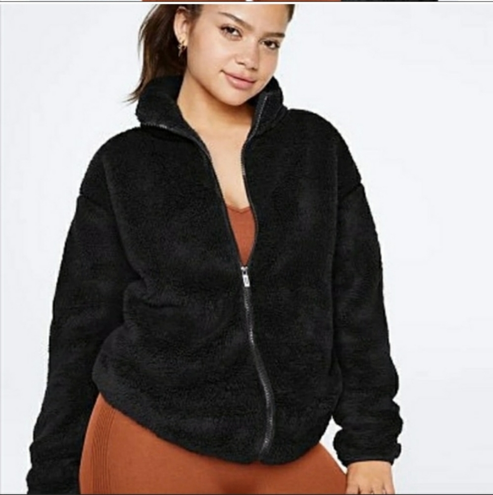 Victoria Secret PINK Teddy Sherpa Full Zip Jacket